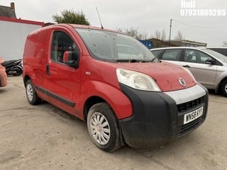 Location: Hull - 2008 FIAT FIORINO SX 16V MULTIJET Panel Van REG: WN58KYY, Keys: No, MOT Expiry date: 04/08/2021, 1248 Diesel, 5 Speed Manual Diesel, Former Keepers: 5