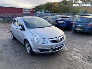 Location: Leeds - 2008 VAUXHALL CORSA BREEZE 5 Door Hatchback REG: DK58SXV, Keys: No, MOT Expiry date: 10-10-2024, 1229 Petrol, 5 Speed Manual Petrol, Former Keepers: 4