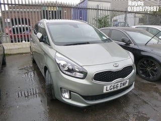 Location:  Hayes - 2016 KIA CARENS 2 CRDI ISG S-A MPV REG: LG66DWP, Keys: No, MOT Expiry date: 02/10/2024, 1685 Diesel, 7 Speed S-Auto Diesel, Former Keepers: 3