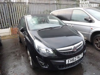 Location:  Hayes - 2013 VAUXHALL CORSA SXI 3 Door Hatchback REG: FH62NLT, Keys: No, MOT Expiry date: 08/03/2025, 1229 Petrol, 5 Speed Manual Petrol, Former Keepers: 5