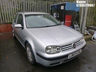 Location:  Hayes - 2003 VOLKSWAGEN GOLF MATCH 3 Door Hatchback REG: LB03CVL, Keys: No, MOT Expiry date: 01/03/2024, 1390 Petrol, 5 Speed Manual Petrol, Former Keepers: 9