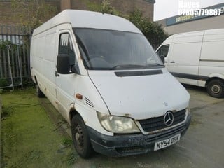 Location:  Hayes - 2004 MERCEDES-BENZ SPRINTER 311 CDI LWB Panel Van REG: KY54OSV, Keys: No, MOT Expiry date: 21/11/2024, 2151 Diesel, 5 Speed Manual Diesel, Former Keepers: 6