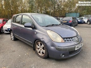 Location: Manchester - 2007 NISSAN NOTE SVE MPV REG: HK07BWY, 1598 Petrol, 5 Speed Manual Petrol, Former Keepers: 6, Keys: No, MOT Expiry date: 07/07/2021