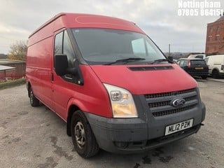 Location: Nottingham - 2012 FORD TRANSIT 100 T300 FWD PANEL VAN REG: ML12PZM., 2198cc DIESEL, 6 SPEED MANUAL DIESEL, Former Keepers: 2, Keys: Yes, MOT Expiry date: 10/01/2025