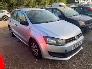 Location: North Woolwich - 2012 VOLKSWAGEN POLO S 60 5 Door Hatchback REG: RE12RYC, Keys: No, MOT Expiry date: 20/06/2024, 1198 Petrol, 5 Speed Manual Petrol, Former Keepers: 7