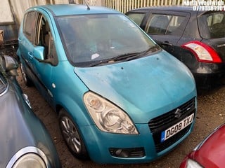 Location: North Woolwich - 2008 SUZUKI SPLASH GLS+ 5 Door Hatchback REG: DG08TXJ, Keys: No, MOT Expiry date: 02/03/2024, 1242 Petrol, 5 Speed Manual Petrol, Former Keepers: 6