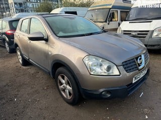 Location: North Woolwich - 2007 NISSAN QASHQAI ACENTA 2WD 5 Door Hatchback REG: NG07CZP, Keys: No, MOT Expiry date: 20/03/2025, 1598 Petrol, 5 Speed Manual Petrol, Former Keepers: 7