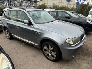 Location: North Woolwich - 2004 BMW X3 SPORT AUTO Estate REG: WN54TKE, Keys: No, MOT Expiry date: 03/11/2023, 2494 Petrol, 5 Speed Auto Petrol, Former Keepers: 6