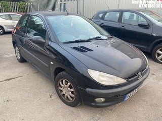 Location: North Woolwich - 2002 PEUGEOT 206 LX 3 Door Hatchback REG: KE02FSV, Keys: No, MOT Expiry date: 25/03/2025, 1360 Petrol, 5 Speed Manual Petrol, Former Keepers: 3