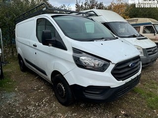 Location: North Woolwich - 2018 FORD TRANSIT CUSTOM 280 BASE Panel Van REG: BK68NGV, Keys: No, MOT Expiry date: 08/05/2024, 1995 Diesel, 6 Speed Manual Diesel, Former Keepers: 4