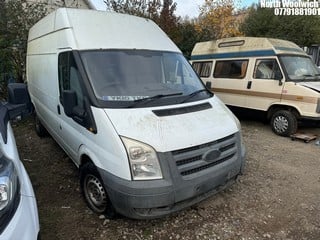 Location: North Woolwich - 2010 FORD TRANSIT 115 T350L FWD Panel Van REG: YK10TKD, Keys: No, MOT Expiry date: 30/09/2024, 2198 Diesel, 6 Speed Manual Diesel, Former Keepers: 4