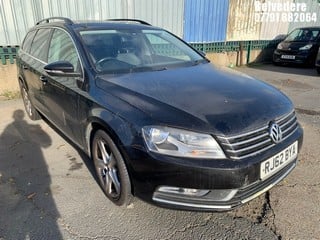 Location: BELVEDERE - 2012 VOLKSWAGEN PASSAT SE BLUEMOTN TECH T 	 ESTATE REG: RJ62BYA, 1968cc DIESEL, 6 SPEED SEMI AUTO DIESEL, Former Keepers: 3, Keys: No, MOT: Expiry date28.03.2025