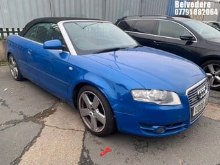 Location: BELVEDERE - 2008 AUDI A4 T FSI S LINE 	 CONVERTIBLE REG: VO08ADU, 1984cc PETROL, 6 SPEED MANUAL PETROL, Former Keepers: 3, Keys: No, MOT: Expiry date31.05.2025