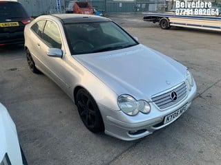 Location: Belvedere - 2005 MERCEDES C180 KOMPRESSOR SE AUTO Coupe REG: KY05NPG, Keys: No, MOT Expiry date: 01/02/2024, 1796 Petrol, 5 Speed Auto Petrol, Former Keepers: 13