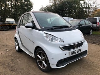 Location: Mitcham - 2012 SMART FORTWO PULSE MHD AUTO Coupe REG: LN62ZPW, Keys: No, MOT Expiry date: 28/05/2024, 999 Petrol, 5 Speed Auto Petrol, Former Keepers: 4