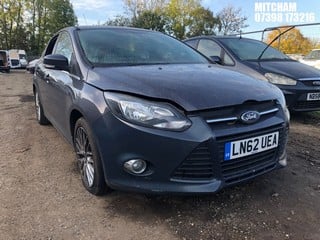 Location: Mitcham - 2012 FORD FOCUS ZETEC 125 AUTO 5 Door Hatchback REG: LN62UEA, Keys: No, MOT Expiry date: 11/03/2025, 1596 Petrol, 6 Speed Auto Petrol, Former Keepers: 4