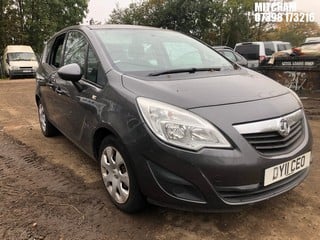 Location: Mitcham - 2011 VAUXHALL MERIVA EXCLUSIV MPV REG: DY11CEO, Keys: No, MOT Expiry date: 05/02/2025, 1398 Petrol, 5 Speed Manual Petrol, Former Keepers: 8