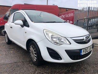 Location: Nottingham - 2012 VAUXHALL CORSA CDTI ECOFLEX S/S Car Derived Van REG: FD12JUV, Keys: No, MOT Expiry date: 15/01/2024, 1248 Diesel, 5 Speed Manual Diesel, Former Keepers: 3