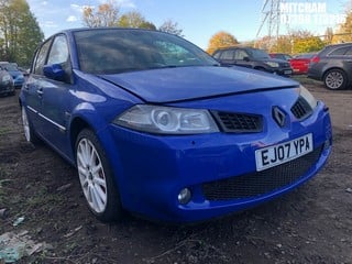 Location: Mitcham - 2007 RENAULT MEGANE SPORT 225 5 Door Hatchback REG: EJ07YPA, Keys: No, MOT Expiry date: 17/11/2022, 1998 Petrol, 6 Speed Manual Petrol, Former Keepers: 7