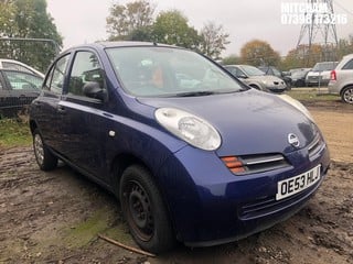 Location: Mitcham - 2003 NISSAN MICRA S AUTO 5 Door Hatchback REG: OE53HLJ, Keys: No, MOT Expiry date: 23/04/2025, 1240 Petrol, 4 Speed Auto Petrol, Former Keepers: 7