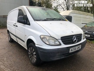 Location: Mitcham - 2006 MERCEDES VITO 109 CDI COMPACT Panel Van REG: AU56GMZ, Keys: No, MOT Expiry date: 18/04/2025, 2148 Diesel, 6 Speed Manual Diesel, Former Keepers: 6