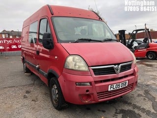 Location: Nottingham - 2005 VAUXHALL MOVANO 3300 CDTI MWB Panel Van REG: FL05OSB, Keys: No, MOT Expiry date: 31/05/2022, 2463 Diesel, 5 Speed Manual Diesel, Former Keepers: 5