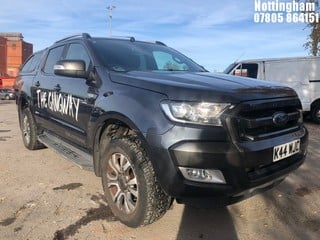 Location: Nottingham - 2017 FORD RANGER WILDTRAK TDCI 4X4 PICK-UP REG: K44WJC, 3198CC DIESEL, 6 SPEED MANUAL DIESEL, Former Keepers: 1, Keys: Yes, MOT Expiry date: 10/06/2025