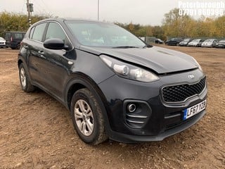 Location: Peterborough - 2017 KIA SPORTAGE 1 ISG Estate  REG: LF67YZB, 1591cc Petrol , 6 Speed Manual Petrol, Former Keepers: 2, Keys: Yes, MOT Expiry date: 03/10/2024