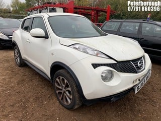 Location: Peterborough - 2013 NISSAN JUKE TEKNA DCI 5 Door Hatchback REG: BJ63XMT, Keys: No, MOT Expiry date: 25/08/2024, 1461 Diesel, 6 Speed Manual Diesel, Former Keepers: 3