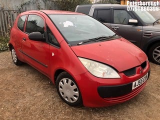 Location: Peterborough - 2005 MITSUBISHI COLT RED 3 Door Hatchback REG: AJ55ESN, Keys: No, MOT Expiry date: 18/09/2025, 1124 Petrol, 5 Speed Manual Petrol, Former Keepers: 4