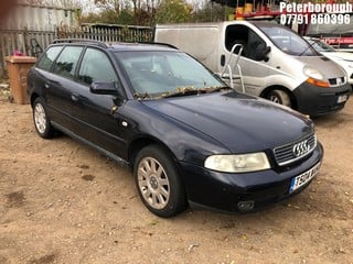 Location: Peterborough - 1999 AUDI A4 1.8 SE Estate REG: T504WAN, Keys: No, MOT Expiry date: 01/03/2024, 1781 Petrol, 5 Speed Manual Petrol, Former Keepers: 2