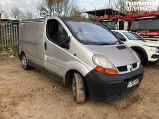 Location: Peterborough - 2005 RENAULT TRAFIC SL27 DCI 100 SWB Panel Van REG: LT55UVD, Keys: No, MOT Expiry date: 27/06/2024, 1870 Diesel, 6 Speed Manual Diesel, Former Keepers: 8