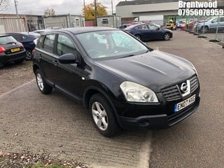 Location: BRENTWOOD - 2007 NISSAN QASHQAI VISIA 2WD CVT  5 DOOR HATCHBACK REG: EN07HXG, 1997cc PETROL, VARIABLE SPEED AUTO PETROL, Former Keepers: 6, Keys: No, MOT: Expiry date27/02/2025