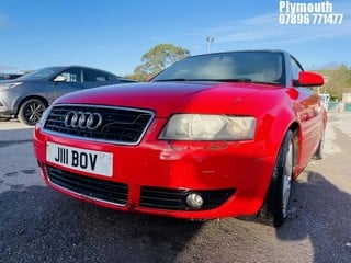 Location: Plymouth - 2003 AUDI A4 SPORT CABRIOLET Convertible REG: J111BOV, Keys: No, MOT Expiry date: 18/10/2022, 2976 Petrol, 5 Speed Manual Petrol, Former Keepers: 3