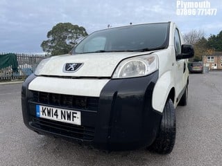 Location: Plymouth - 2014 PEUGEOT BIPPER S HDI Panel Van REG: KW14NWF, Keys: No, MOT Expiry date: 20/11/2021, 1248 Diesel, 5 Speed Manual Diesel, Former Keepers: 3