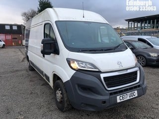 Location: Edinburgh - 2017 PEUGEOT BOXER 335 PRO L3H2 BLUE H Panel Van REG: CE17UOC, Keys: Yes, MOT Expiry date: 06/07/2024, 1997 Diesel, 6 Speed Manual Diesel, Former Keepers: 2