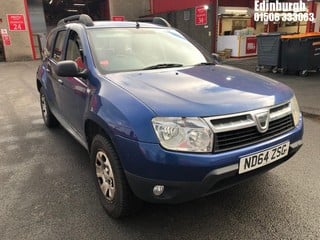 Location: Edinburgh - 2014 DACIA  DUSTER AMBIANCE DCI 4X4 5 DOOR HATCHBACK REG: ND64ZSG, 1461cc DIESEL, 6 SPEED MANUAL DIESEL, Former Keepers: 1, Keys: Yes, MOT Expiry date: 12/11/2024