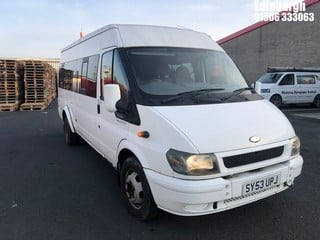 Location: Edinburgh - 2003 FORD TRANSIT 350 Minibus REG: SY53UPJ, Keys: Yes, MOT Expiry date: 22/06/2024, 2402 Diesel, Na Diesel, Former Keepers: 3