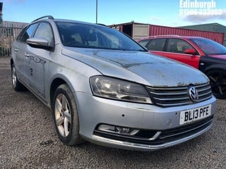 Location: Edinburgh - 2013 VOLKSWAGEN PASSAT S BLUEMOTION TECH Estate REG: BL13PFE, Keys: No, MOT Expiry date: 12/08/2023, 1390 Petrol, 6 Speed Manual Petrol, Former Keepers: 4