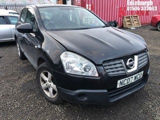 Location: Edinburgh - 2007 NISSAN QASHQAI VISIA DCI 2WD 5 Door Hatchback REG: NC07WCU, Keys: No, MOT Expiry date: 17/04/2025, 1461 Diesel, 6 Speed Manual Diesel, Former Keepers: 12