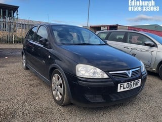 Location: Edinburgh - 2006 VAUXHALL CORSA SXI 5 Door Hatchback REG: FL06FNP, Keys: No, MOT Expiry date: 05/08/2023, 1229 Petrol, 5 Speed Manual Petrol, Former Keepers: 3