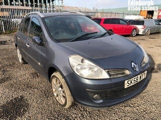 Location: Edinburgh - 2008 RENAULT CLIO EXPRESSION DCI Estate REG: SK58WYY, Keys: No, MOT Expiry date: 06/09/2023, 1461 Diesel, 5 Speed Manual Diesel, Former Keepers: 4