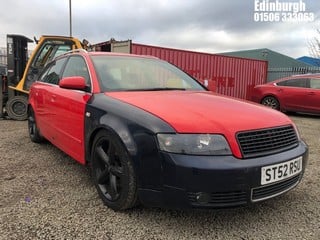 Location: Edinburgh - 2002 AUDI A4 TDI QUATTRO SPORT Estate REG: ST52RSU, Keys: No, MOT Expiry date: 13/11/2024, 2496 Diesel, 6 Speed Manual Diesel, Former Keepers: 13