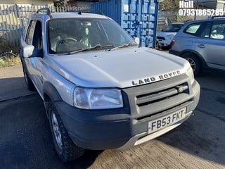 Location: Hull - 2003 LAND ROVER FREELANDER SERENGETI TD4 Estate REG: FB53FKT, Keys: No, MOT Expiry date: 01/05/2024, 1951 Diesel, 5 Speed Manual Diesel, Former Keepers: 8