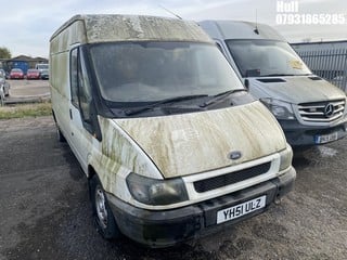 Location: Hull - 2001 FORD TRANSIT 300 LWB TD Panel Van REG: YH51ULZ, Keys: No, MOT Expiry date: 17/01/2020, 1998 Diesel, 5 Speed Manual Diesel, Former Keepers: 6