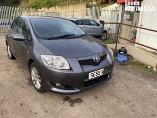 Location: Leeds - 2009 TOYOTA AURIS TR VALVEMATIC 5 Door Hatchback REG: SG59XLR, Keys: No, MOT Expiry date: 13-02-2025, 1598 Petrol, 6 Speed Manual Petrol, Former Keepers: 4