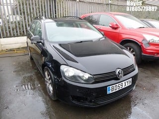 Location:  Hayes - 2010 VOLKSWAGEN GOLF SE BLUEMOTION TDI SA Estate REG: BD59XYH, Keys: No, MOT Expiry date: 02/04/2024, 1598 Diesel, 5 Speed Semi Auto Diesel, Former Keepers: 2