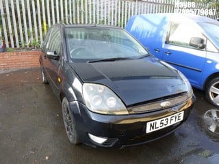 Location:  Hayes - 2003 FORD FIESTA BLACK 3 Door Hatchback REG: NL53FYE, Keys: No, MOT Expiry date: 24/09/2024, 1388 Petrol, 5 Speed Manual Petrol, Former Keepers: 12