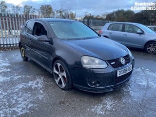 Location: Manchester - 2008  VOLKSWAGEN 	 GOLF GTI 	 3 Door Hatchback 	 REG: DX08KGG, 1984cc Petrol , AUTOMATIC, Former Keepers: 3, Keys: No, MOT Expiry date: 28/09/2024