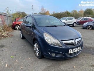 Location: Manchester - 2009  VAUXHALL  CORSA SXI 	 3 Door Hatchback 	 REG: YE59OZP, 1229cc Petrol , 5 Speed Manual Petrol 	, Former Keepers: 3, Keys: No, MOT Expiry date: 08/02/2025